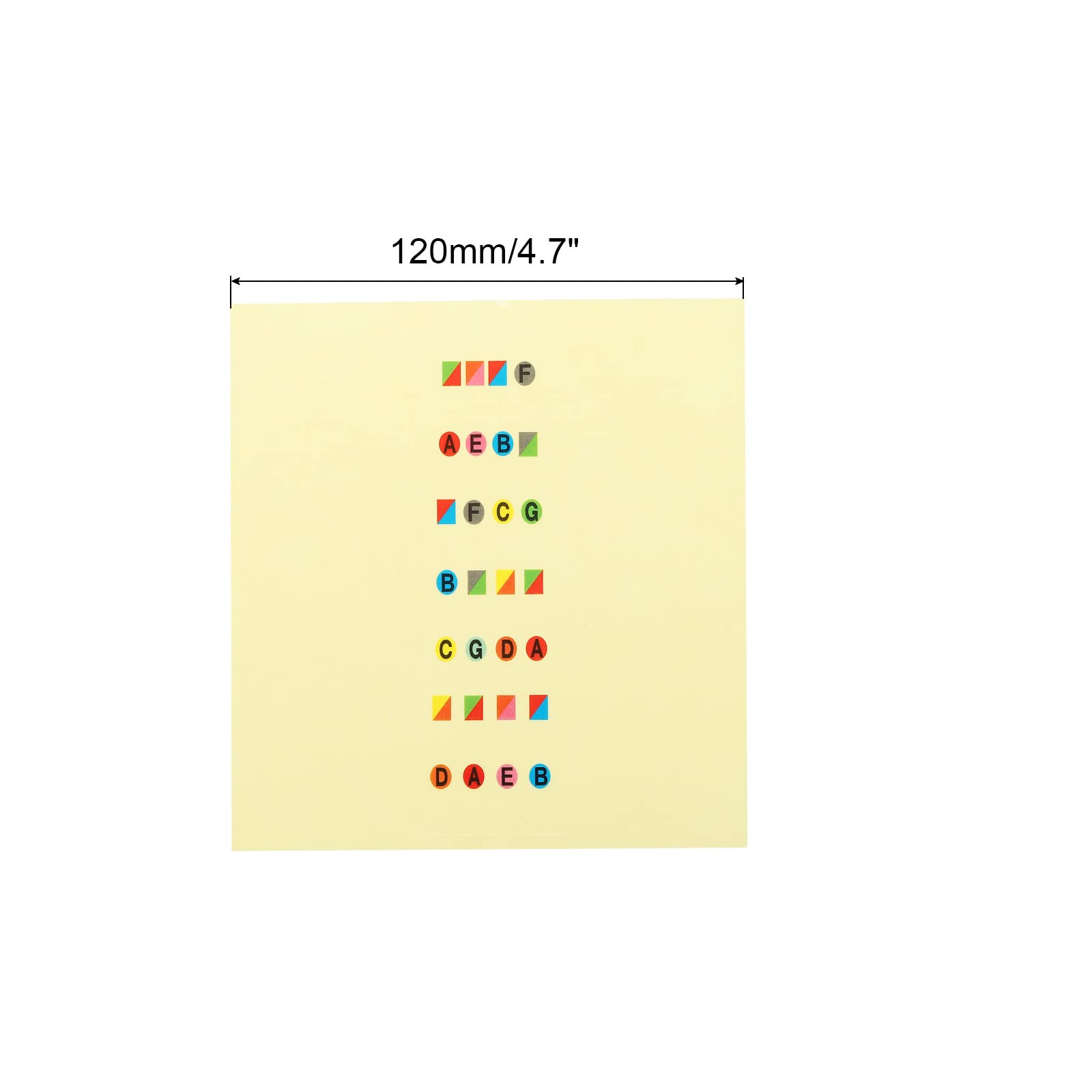 sourcing map Violons Doigt Guide Touche Autocollants Marqueurs pour 4/4 Violons Pratique Débutants