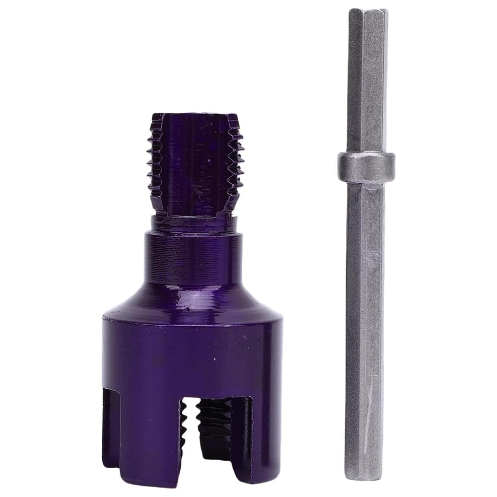 Xnuiasqe Women's Pipe Thread Cutting Tool, Integrated Internal External Threading G1/2, Pvc Threader Hex Shank Pipes With Taps And Dies