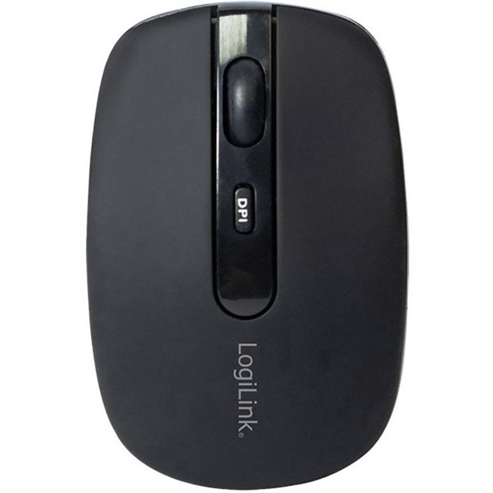LogiLink ID0078A - Mouse ottico Bluetooth 1000/1600 dpi, colore: Nero