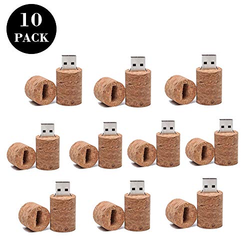 Yaxiny - Memoria USB (10 Unidades, Forma de Corcho)