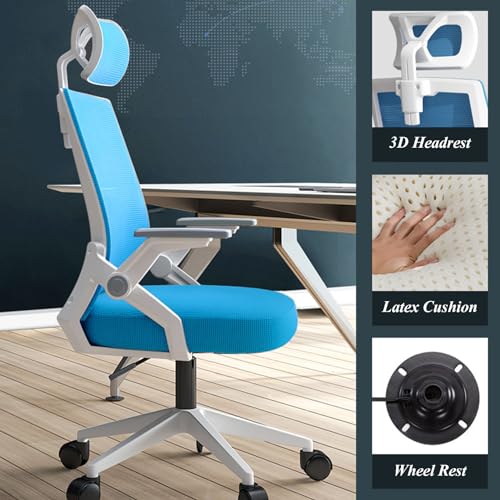 Chaise de bureau ergonomique avec appui-tête et support lombaire
