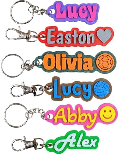 SuperFineDeesigns Custom Keychain – 3D Printed Personalized Keych...
