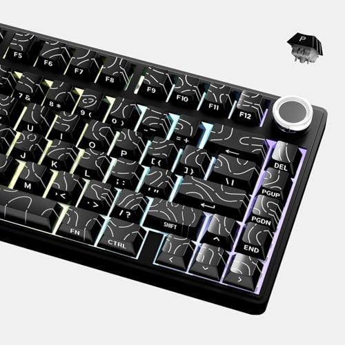 JMTCtech 87 Pbt Keycaps, Mechanical Keycap Set, MXD...