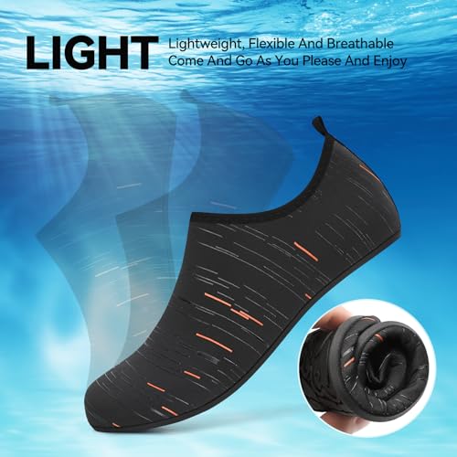 Image of Sixspace Water Shoes for Women Men Aqua Socks Swim Shower Beach Barefoot Pool Quick-Dry Non Slip Lake Surf