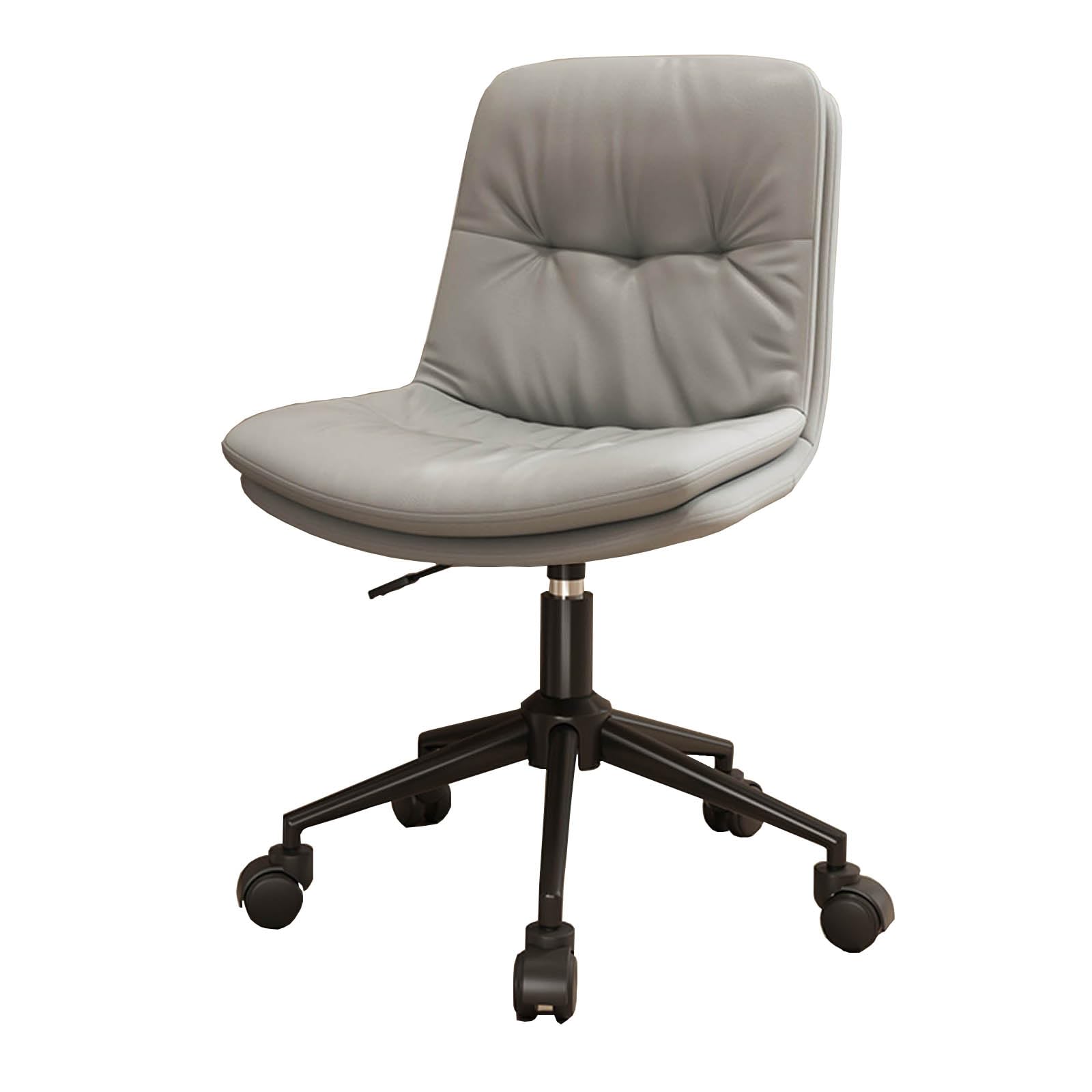 MESCXTY Office Chair Gaming Chair, Mid-Back with Wheels Task Chair for Small Space, Living Room,C