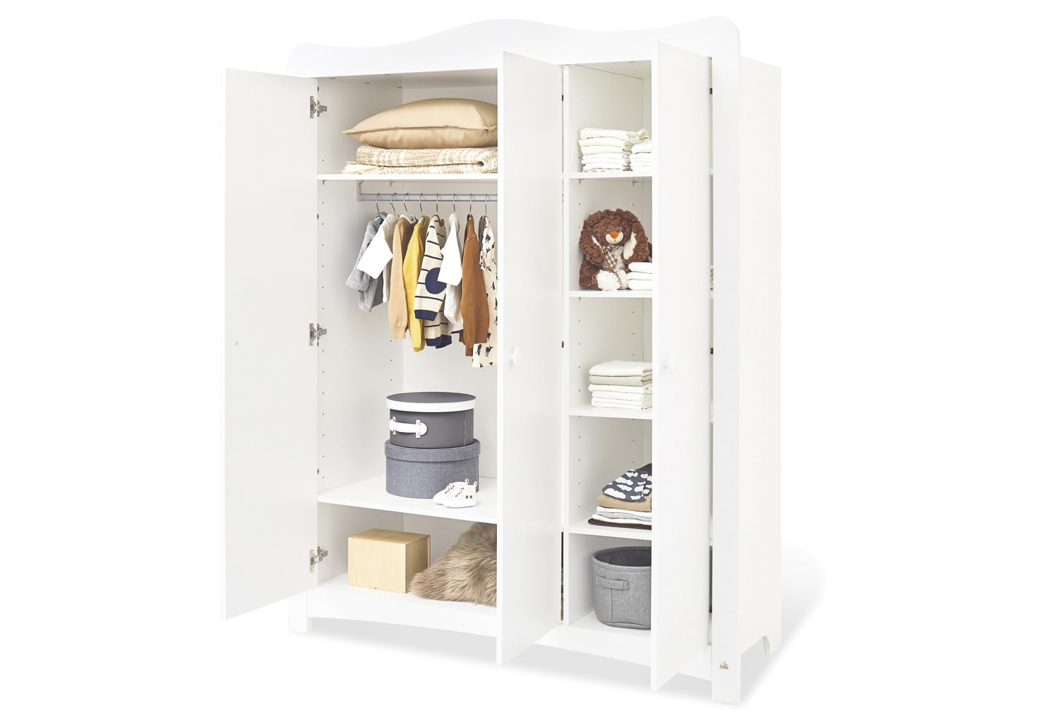 PINOLINO 100023BGR Florentina pour Chambre d'enfant avec Large étagère Blanc 1 pièce