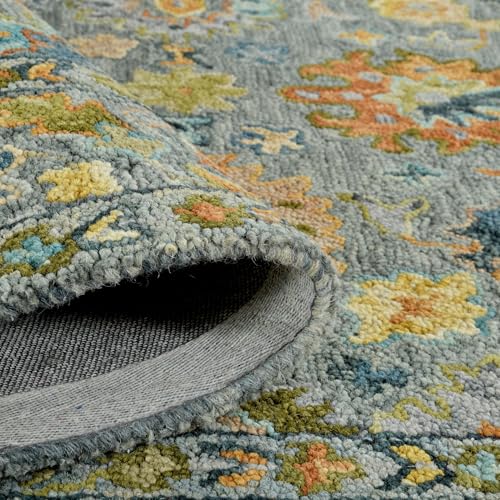 Image of Hand Tufted Premium Rug Premium Wool Carpet for Living Room Bedroom and Hall Size 9x12 Feet Color Multi