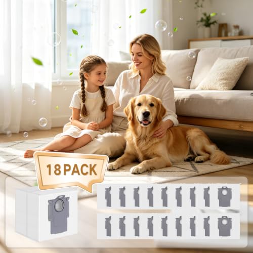 Image of 18 Pack Dust Bags for Roborock Q10 S5+ /X5+, Q7 M5+ /L5+, S8 Pro Ultra, S8+