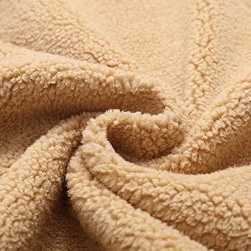 Men's Retro Western Winter Fleece Jacket Warm Fleece Lined Coat Lapel Work Cargo Jackets Sherpa Lined Trucker Jackets4