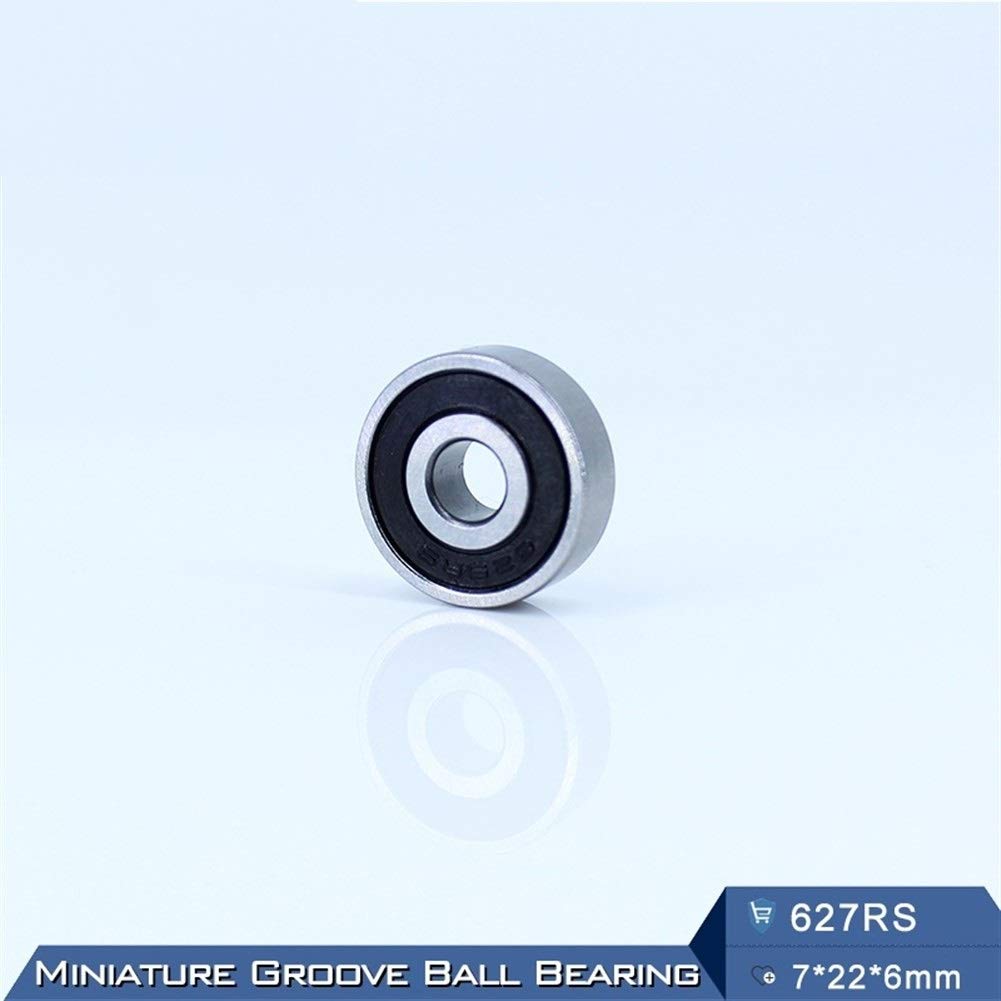 627RS 627-2RS 52100 ABEC-5 Chromowane łożysko stalowe 7 * 22 ​​6 mm miniaturowe uszczelnione kulki sztywne łożyska 627 2RS