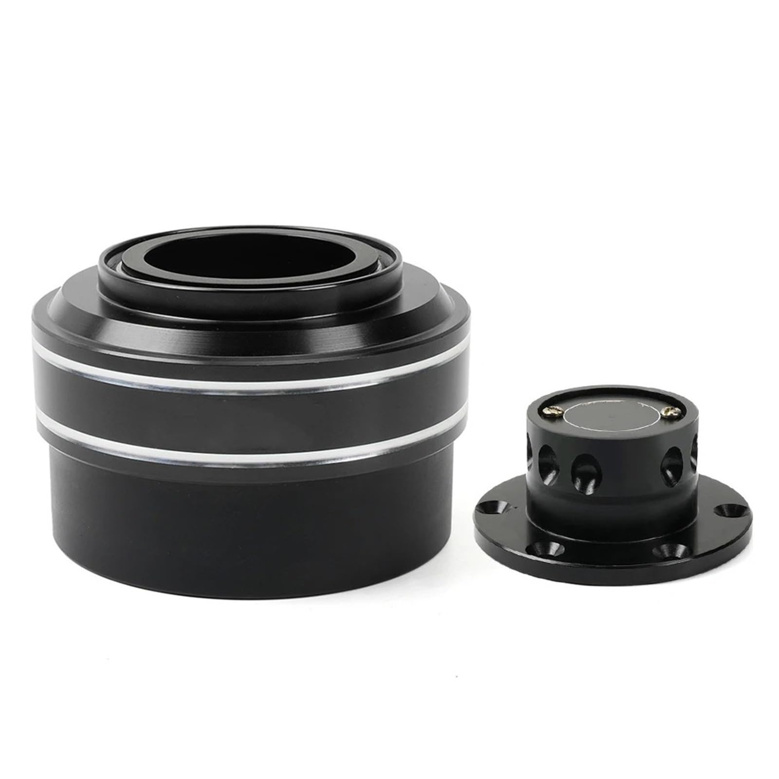 Shift Paddle Extension 6 Hole Racing Game Steering Wheel Quick Release Hub Adapter 70MM For Moza For Simagic M10 A(Black)