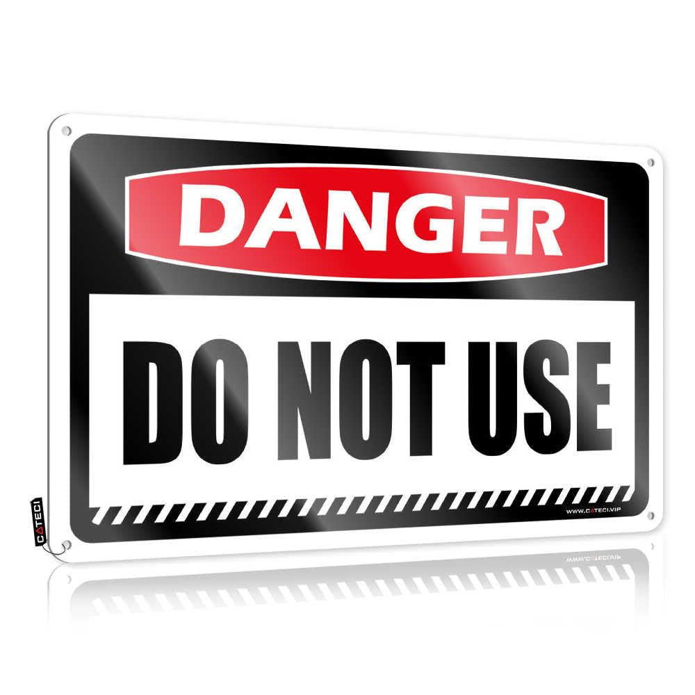 Fzfn Colour Room Decor Indie Aesthetic Club Cool Wall Art - Danger Do Not Use Custom Rustic Wall Hanging(30X40cm)