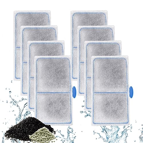 Image of driamor 8 Pack Filter Cartridges Compatible with EF-S Element and BF5 BETTAFLO Filter, Thickened Fish Tank Replacement Filters Cartridge with Zeolite
