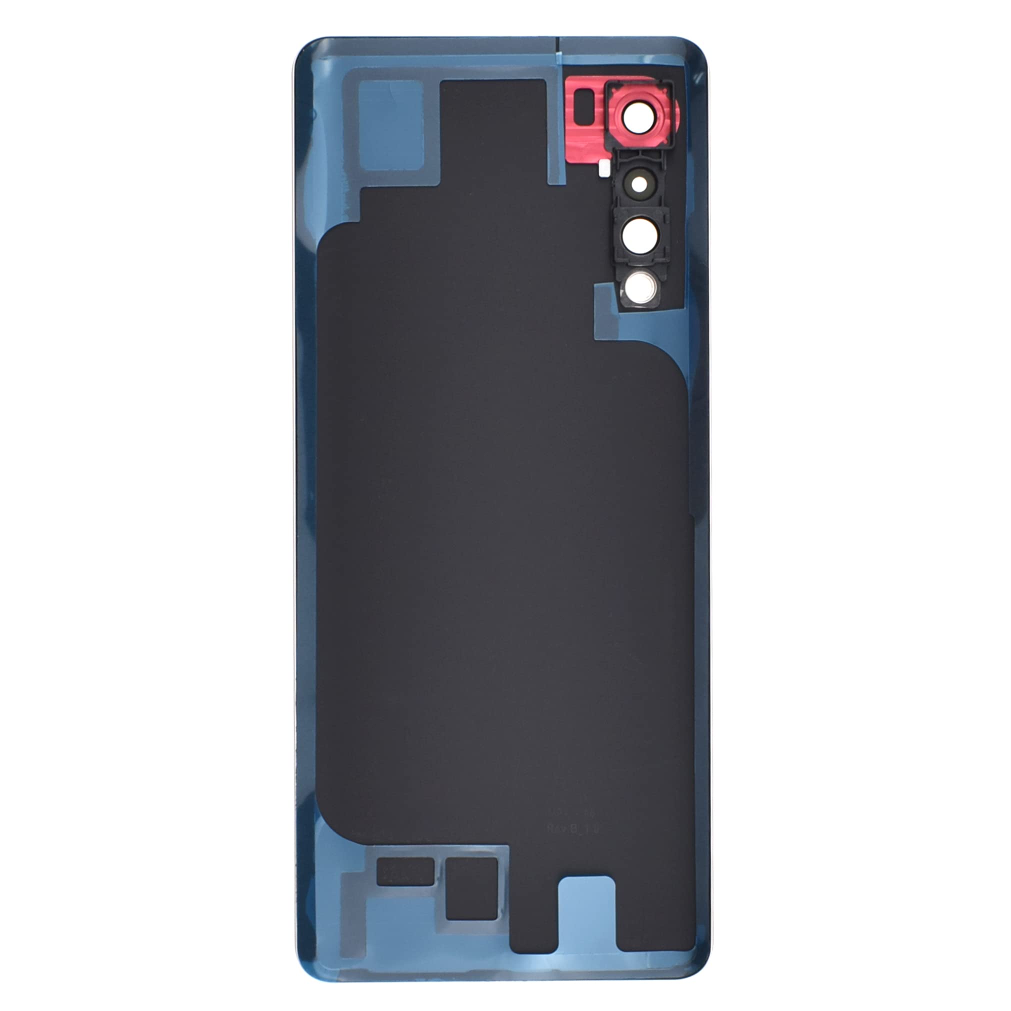 Red Acrylic Glass Cover Housing Door Replacement Backs for LG Velvet Velvet 5G Including Rear Camera Glass Lens Pre-Install Adhesive and Installation Instruction Tool Kit