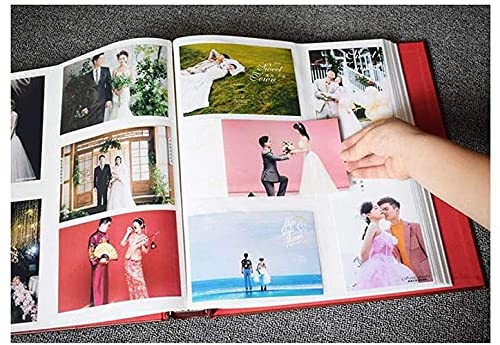 Album na zdjęcia, skórzane wkładki do albumu fotograficznego, duża pojemność, 15 cm, 800 arkuszy, album fotograficzny, odpowiedni dla rodziny, na ślub, książka z pamięcią wzrostu dziecka, 33 x 36 x 6