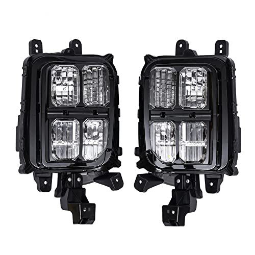 MUSESPANI 2x Driver Side Front Bumper Fog Light Lamp Left + Right Fit for 2020-2021 Mitsubishi Outlander Sport