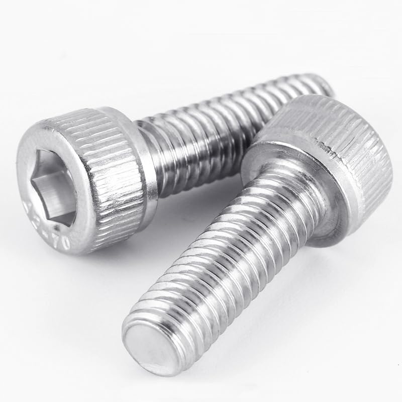 Miniatura 3 de Tornillo M3 de 0.472 in M3-0.020 x 0.472 in Tornillo de cabeza hueca M3 Tornillos de tapa de zócalo M3 Tornillos métricos de acero inoxidable Allen