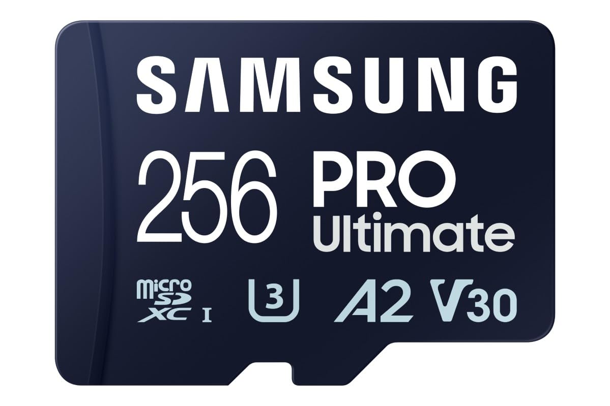 Samsung PRO Ultimate microSD-Karte + SD-Adapter, 256 GB