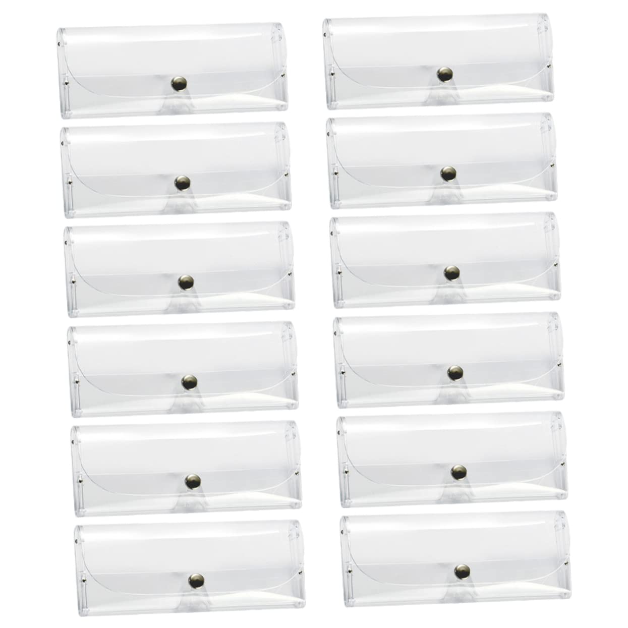 PACKOVE Brillenetui Transparente Sonnenbrillentasche Aufbewahrungsboxen Für Brillen Sunglass Case Brillen Aufbewahrungsbox Etui Für Brillen Damen Klare Lesebrille Pvc