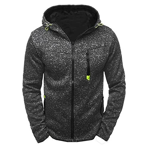 yiouyisheng Sudadera con cremallera para hombre con forro polar, chaqueta con capucha, chaqueta con capucha, sudadera con capucha y cremallera Cover