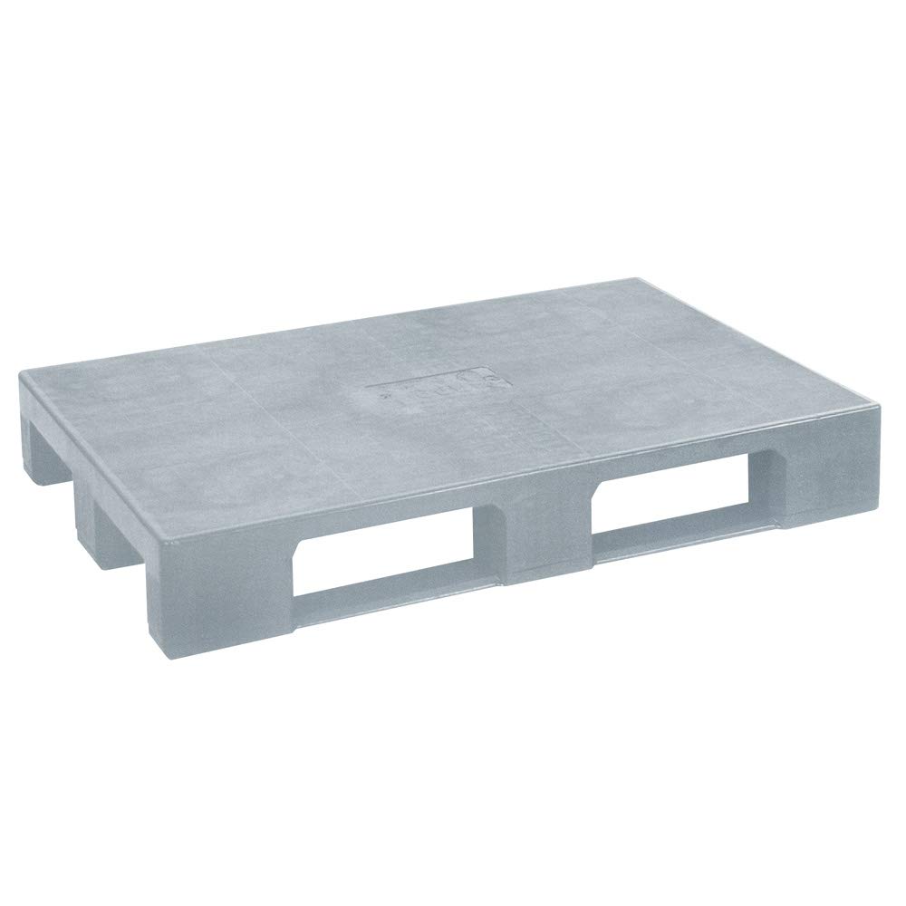 BRB Kunststoffpalette 1200x800mm - Mit Sicherungsrand & 3 Kufen