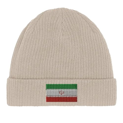 Bonnet en coton drapeau de l'Iran bonneterie tricolore casquette souple mixte