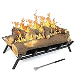 Regal Flame 24' Convert to Ethanol Fireplace Log Set with Burner Insert from Gel or Gas Logs