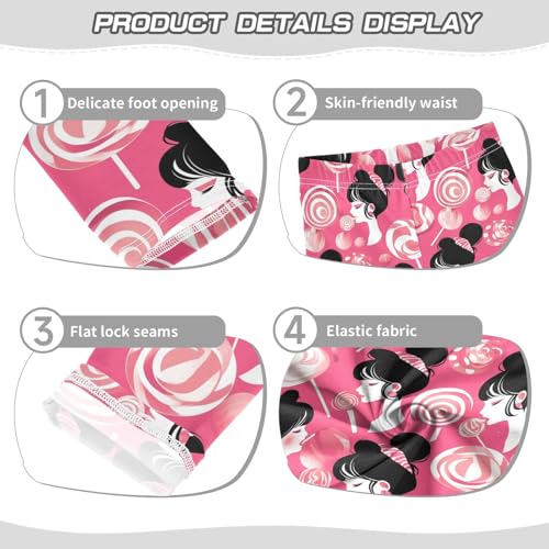 KLL Lollipop Girl Toddler Girls' Basic Leggings Soft Full Length Leg Yoga Pants Sports3