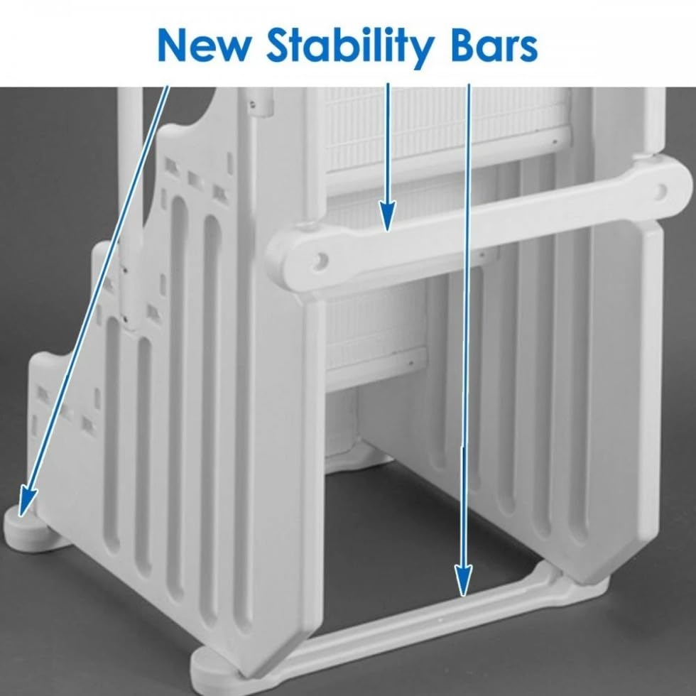Escalera para piscina con almohadilla compatible Ocean Blue 38 pulgadas miniatura 6