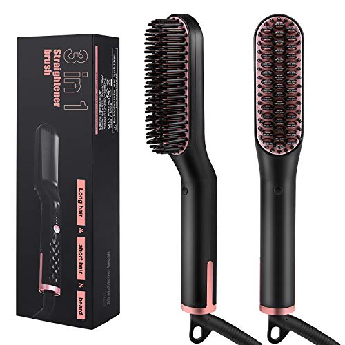 Cepillo alisador eléctrico rápido 3 en 1 para cabello miniatura 5