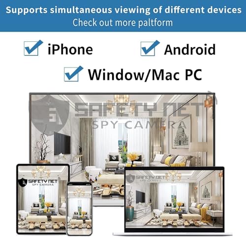 Image of SAFETYNET 1080P Full HD WiFi Security Camera | 24 /7 Continuous Power | iWFCam App Live View | Motion Detection | Loop Recording | Mobile & PC Monitoring (Switch Socket)