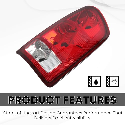 Hecasa MO-412 Tail Light Compatible With 02-06 Dodge Ram 1500/03-06 Dodge Ram 2500 3500 Taillight Lamp Signal Brake Lamp W/Bulbs And Wiring Harness Replacement thumb #3