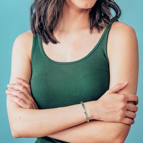 COAI His and Hers Bracelets, Stone Beaded Infinity Bracelets for Couples4