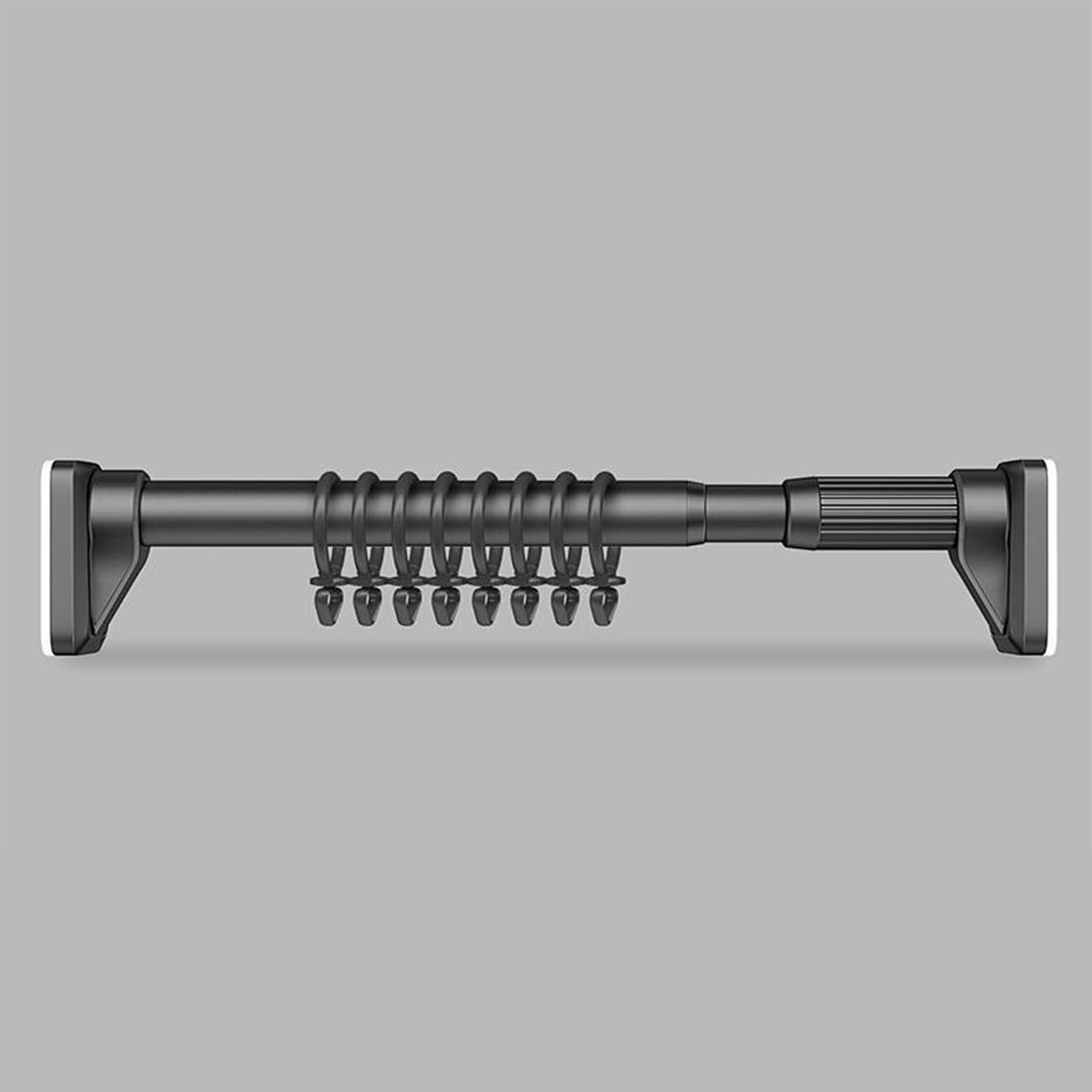 GLDYTVF Adjustable Stainless Steel Telescopic Shower Rod No Drilling Required 32mm Diameter 78-368cm Length Ideal for Bathroom Windows Doors and Wardrobes.
