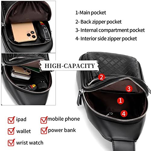 FSD.WG sling Backpack for Men Chest Bag Crossbody Shoulder Bags Travel Bag Purse for Men with Water Resistant4