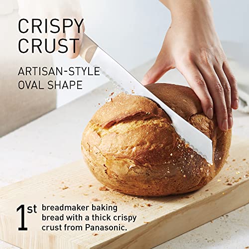 Panasonic Croustina Brotbackautomat SD-ZD2010 für Krustenbrot (18 Programme, Brotmaschine, glutenfrei, knuspriges Brot, Vollkorn-Krustenbrot), schwarz – Bild 3