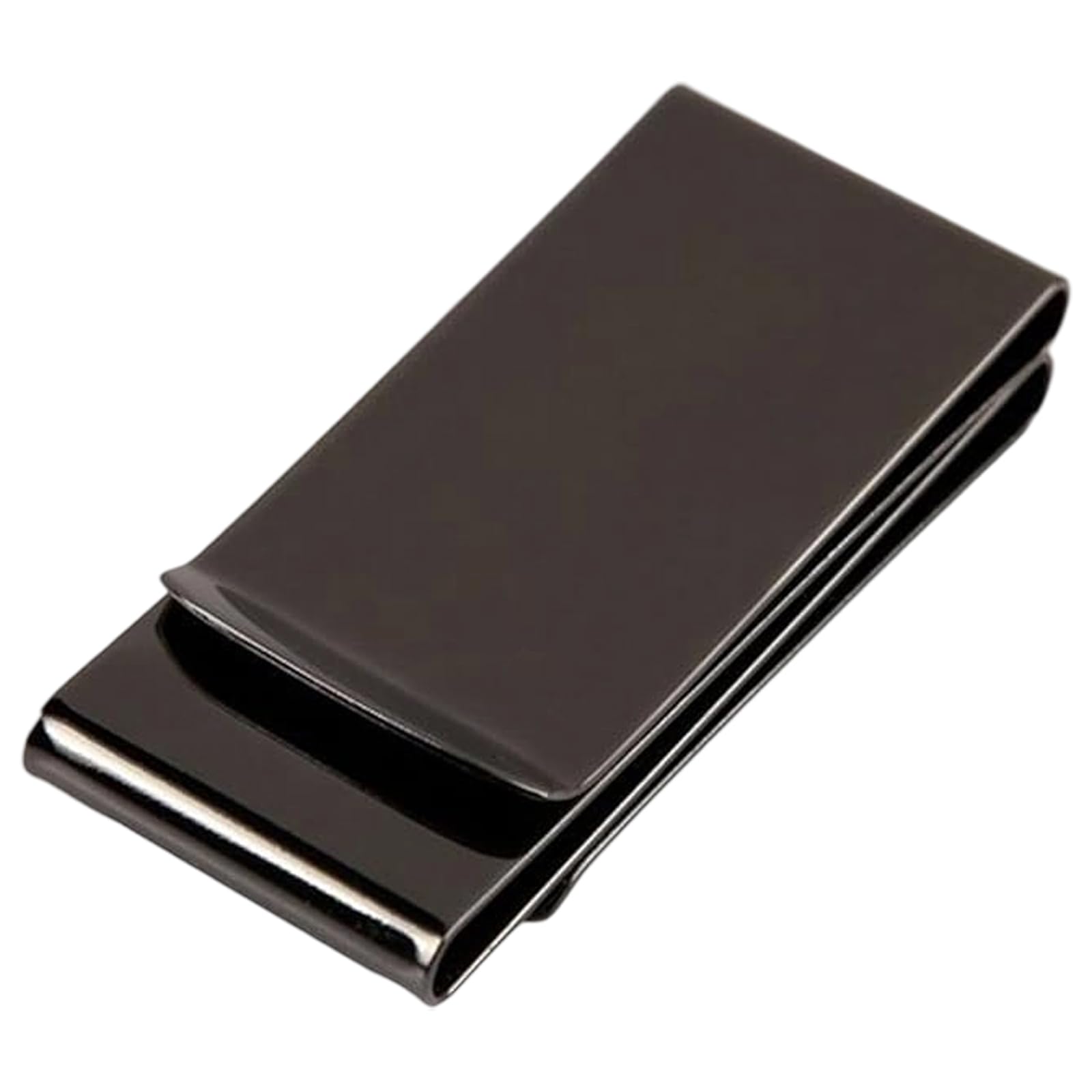 Money Clip Wallets for Men, Money Clip, 4-Fold Stainless Steel Slim Minimalist Wallet for Men, Compact Credit Card Holder with Money Clip, Lightweight Travel Wallet for Business (30x60mm)
