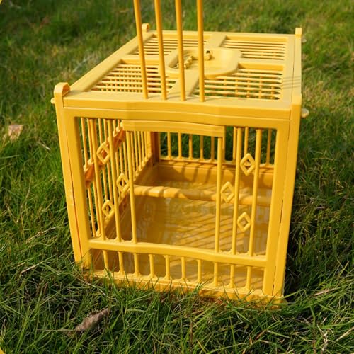 Bird Travel Cage - 12inch Portable Bird Carrier | Pp Birds Carrier - Multifunctional Travel Cage with Handle and Standing Perch Provides Safe Portable Transport for Parrots - Afbeelding 6