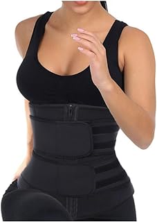 NMGHUTE Faja Moldeadora De Cintura, Corsé Adelgazante, Moldeadora De Cuerpo, Control De Abdomen, Banda Recortadora, Sauna, Entrenamiento De Sudor, Deportes(Black,XL)