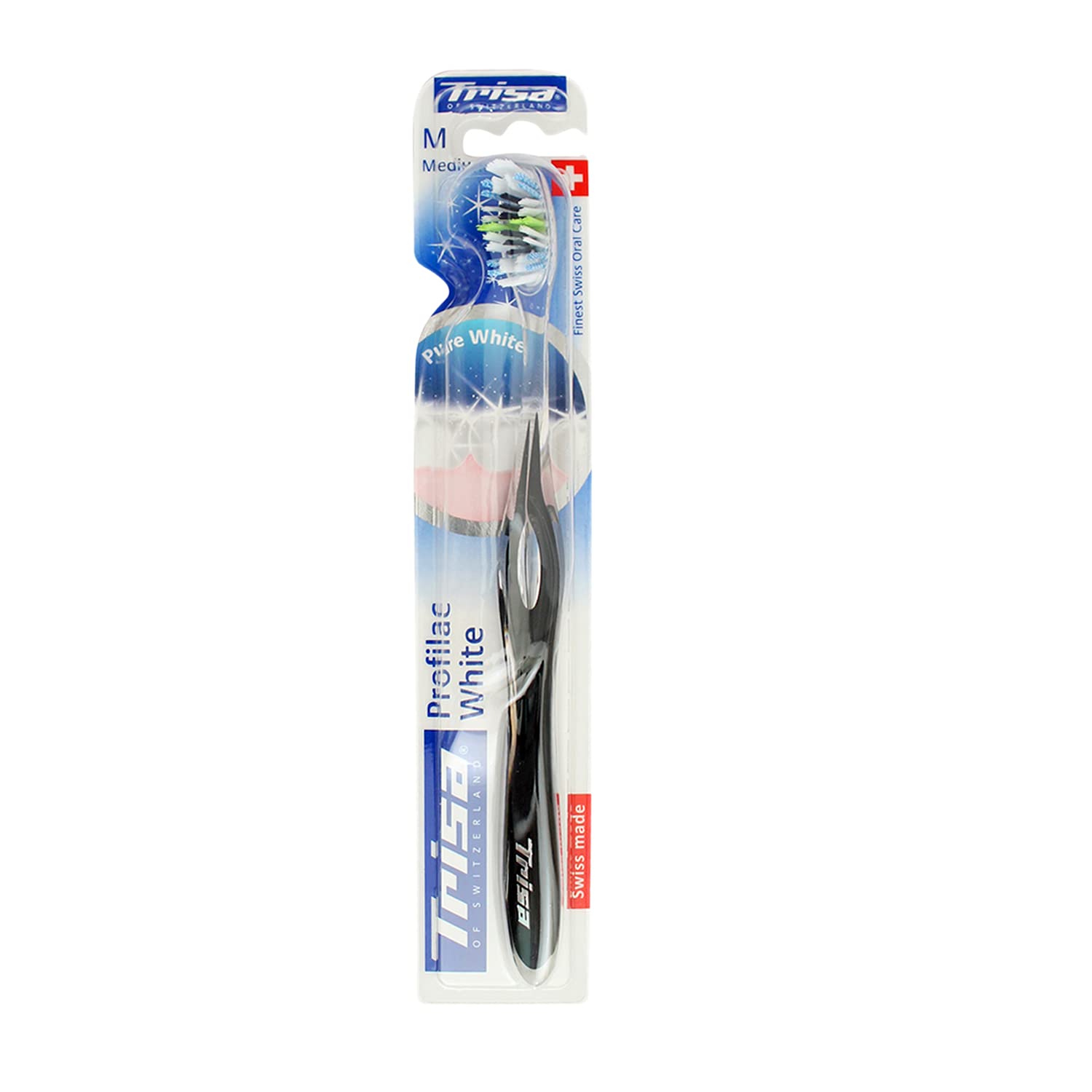 Trisa Profilac White Medium Toothbrush (Assorted Color)