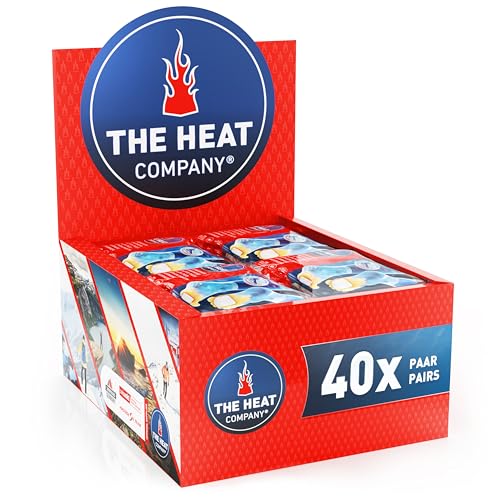 THE HEAT COMPANY Chauffe-Pieds - 40 Paires - Extra Chaud - adhésif - 8 Heures de Chaleur - Chaleur immédiate - autochauffante - purement Naturel - pour...