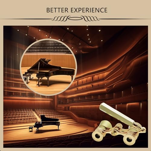 image for BLACKICE Theater Binoculars, Opera Glasses for Women, 3X25 Mini Binocu