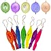 Trimming Shop Grande Globos Boxeo con Elástico Bandas para los Niños Fiestas Cumpleaños, Bebé Funciones Surtido Colores - Multi, 40 Pcs