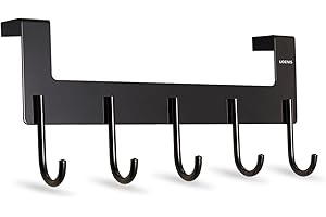Over the Door Hanger: 5 Hooks for Hanging Convenience