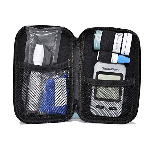 GlucoGorx® Blood Glucose Diabetes Testing Kit - 310 Blood Test Strips, 325 Sterile Lancets, Glucometer, Depth Controlled Lancing Device, Control Solution, User Manual & Convenient Carrying Case - Thumbnail 4