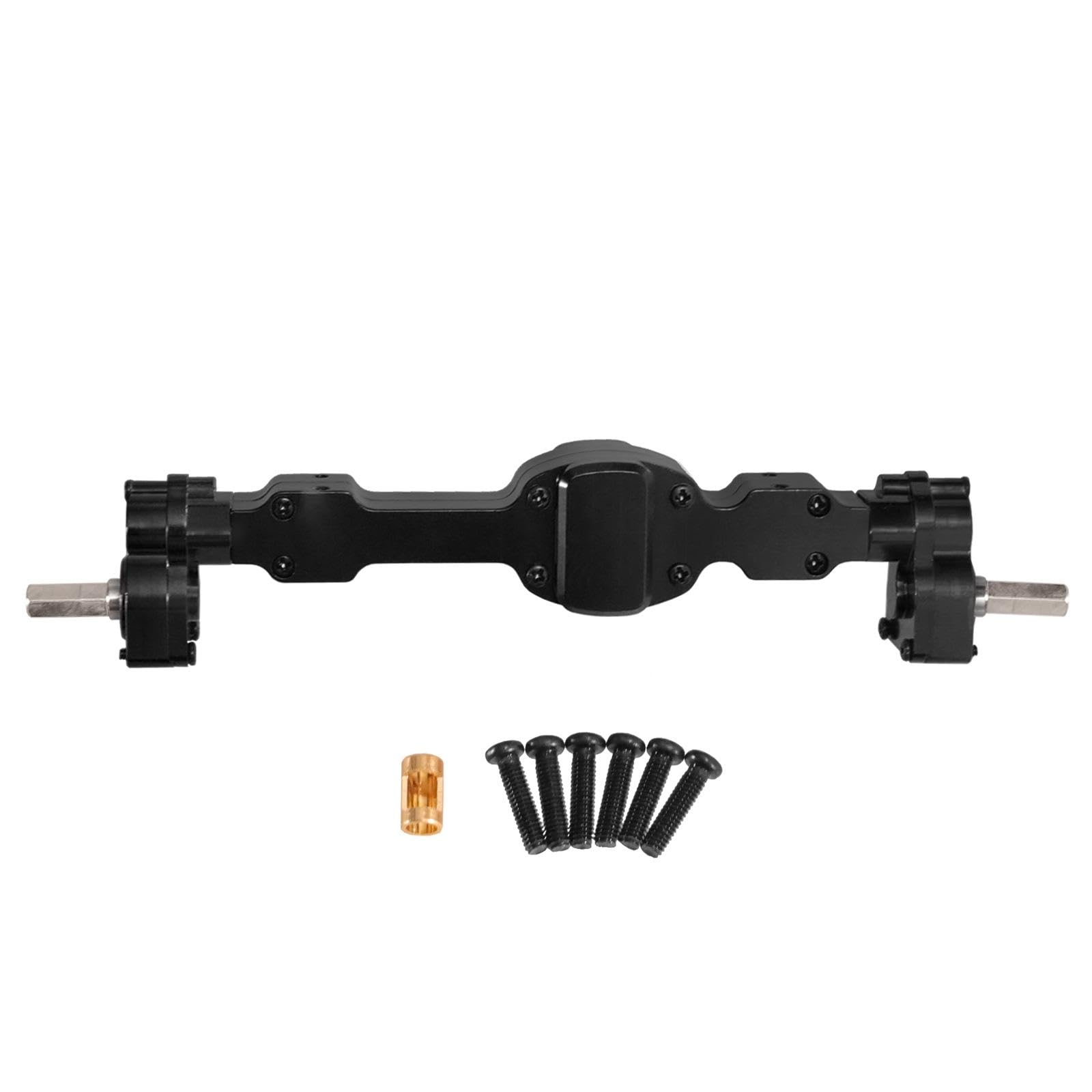 RC Car Rear Elevated Axle Full-Metal Elevated Axle with Steel Gears High-Clearance for Hobbyists, Trail Riding Black Rear Axle-picture-24