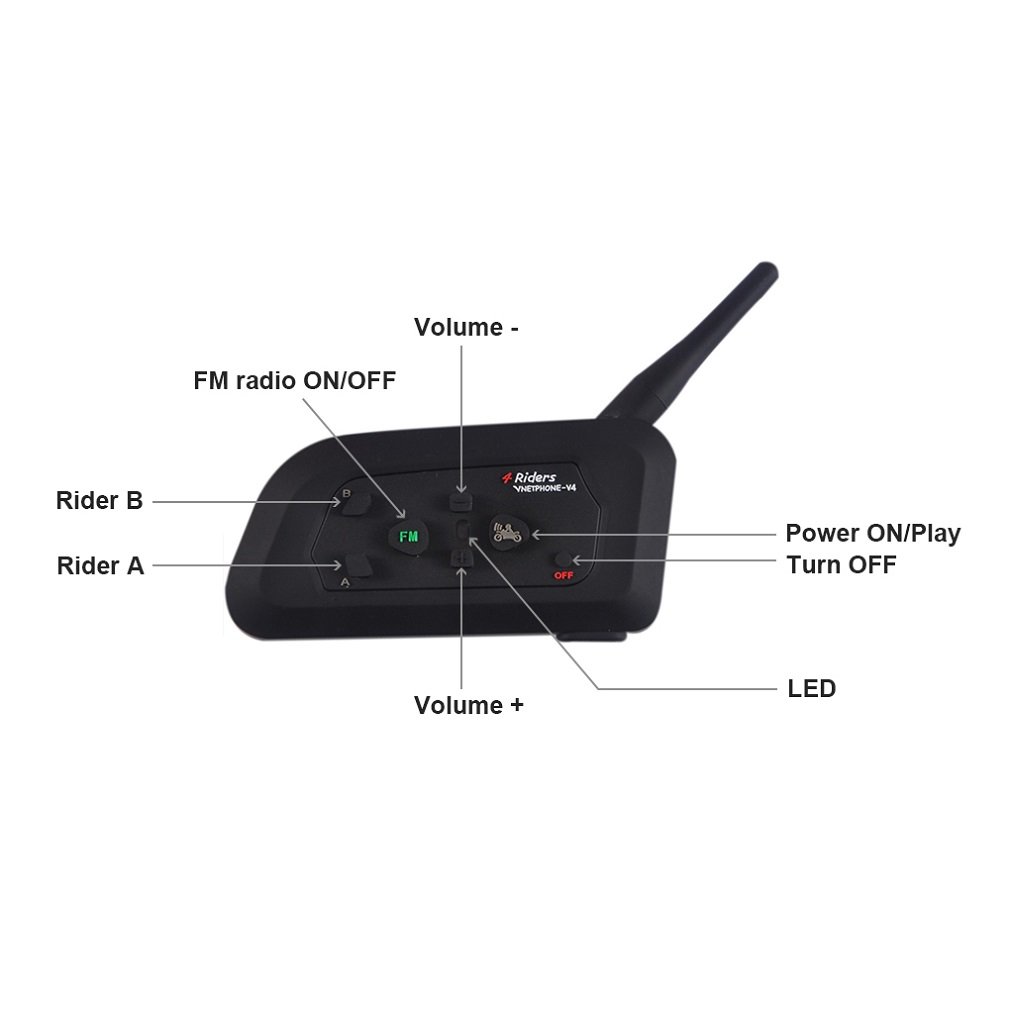 Pcs Vnetphone V4 Bluetooth Intercom Motorcycle - Main Image