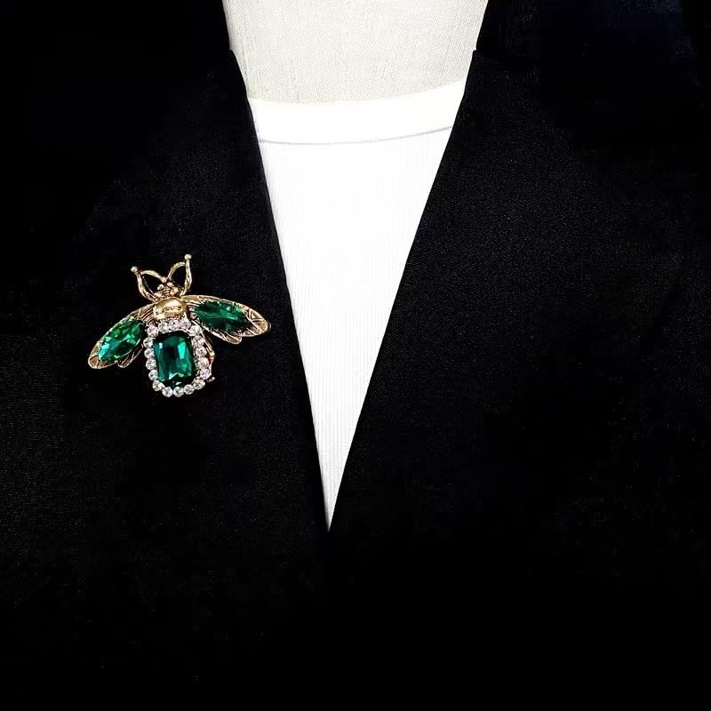 Image of Rhinestone Brooch Pins for Women, Vintage Crystal Enamel Brooches, American Flag Pin Patriotic Lapel Pins Gift for Suit Clothes Bag Accessories