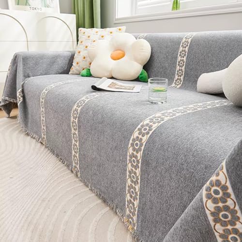 Plaid de canapé en chenille haut de gamme jeté de lit de luxe