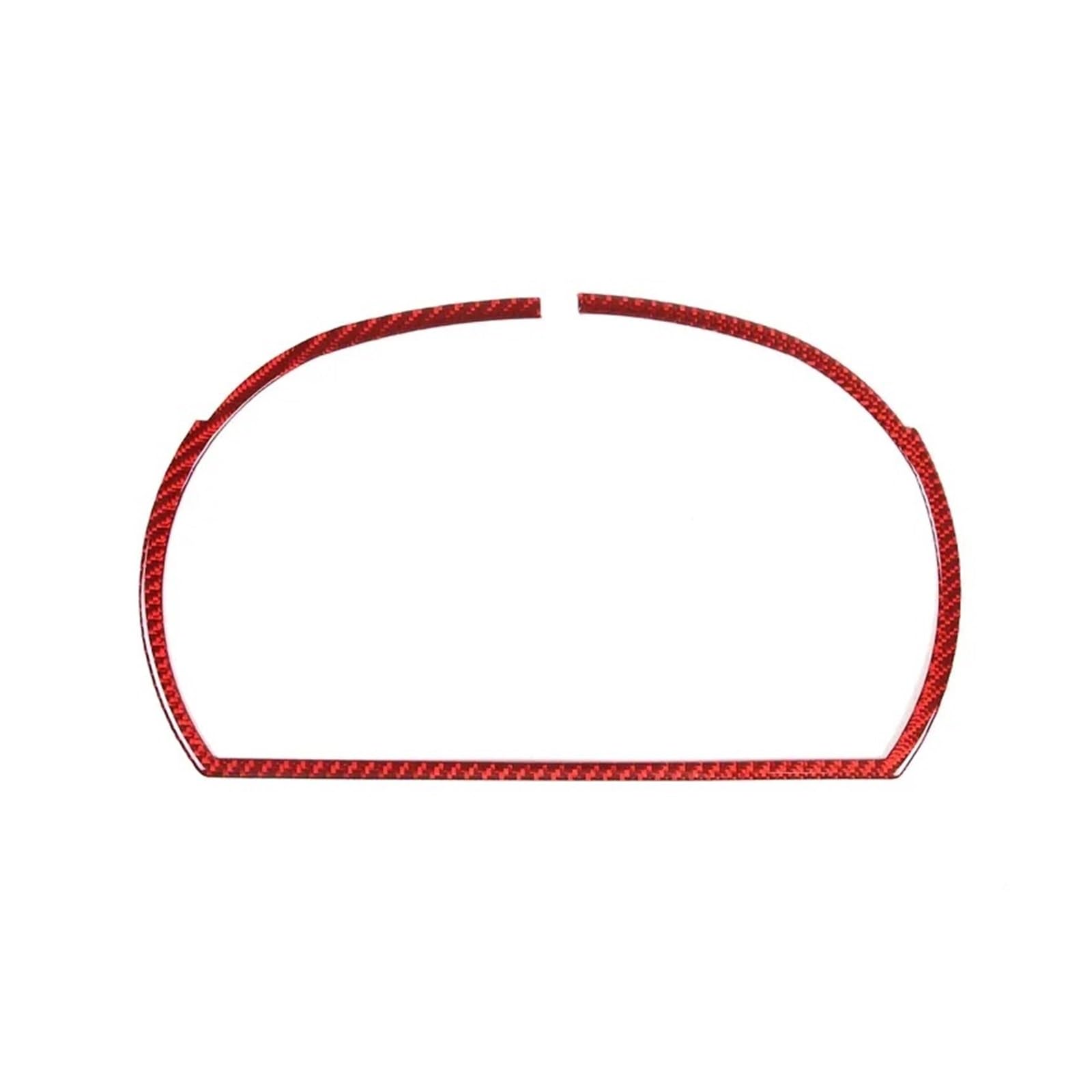 Car Accessory for BMW 3 Series E90 2005-2012 Soft Carbon Fiber Car Dashboard Decorative Frame Sticker 1 Pieces Interior Mouldings(Red)
